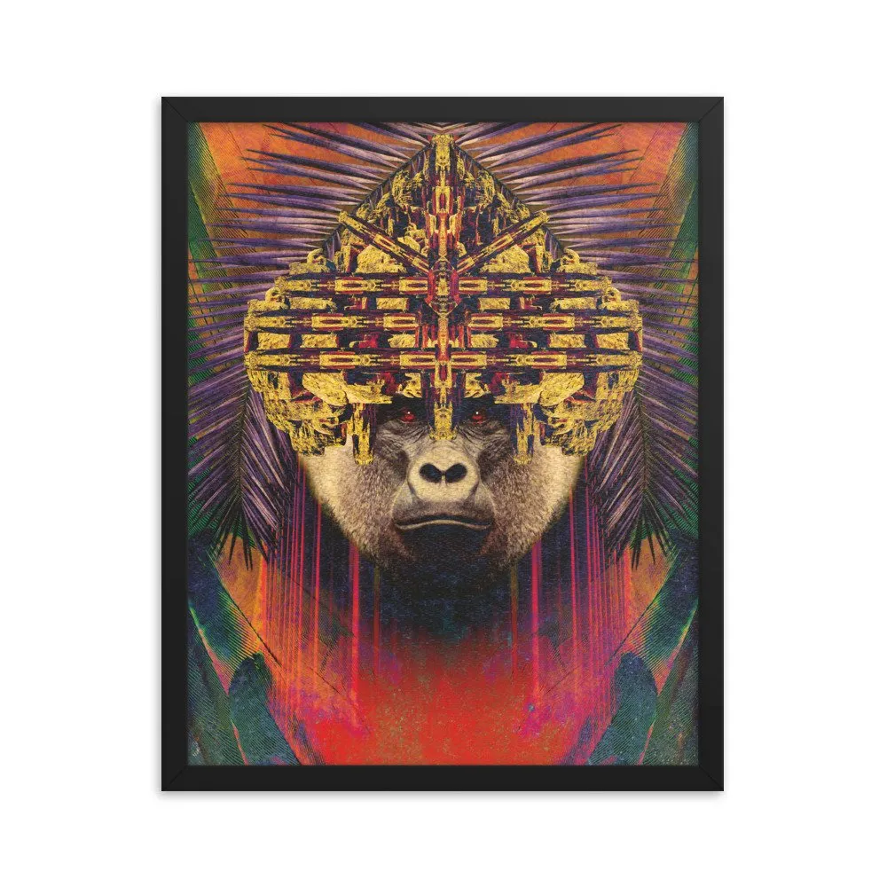 Gorilla King framed poster