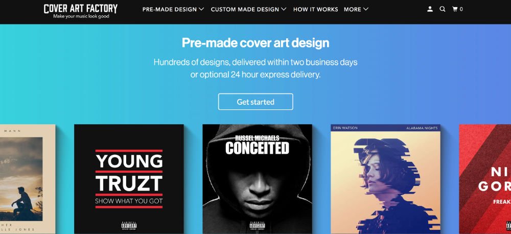 cover art factory website