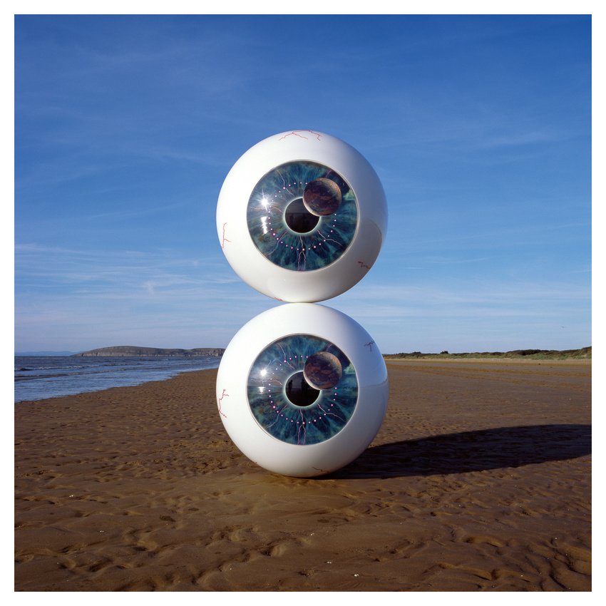 Storm Thorgerson 2 eyes o top of each other album cover design