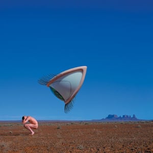 Storm Thorgerson album cover design of eye looking at you
