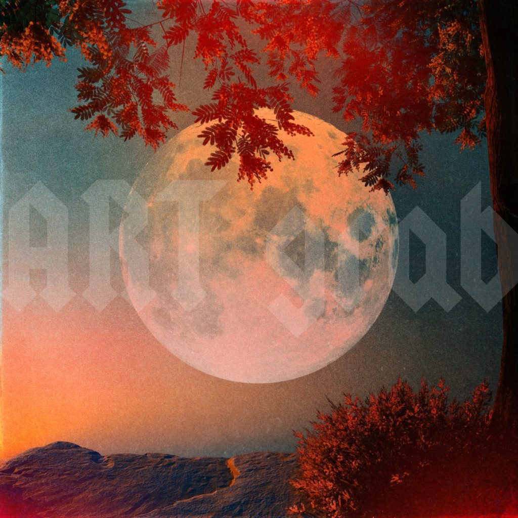 surreal moon cover art available for licensing